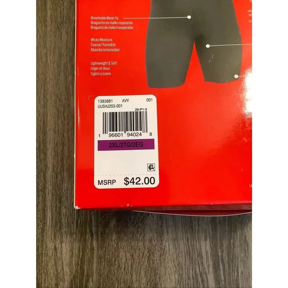Under Armour Men's 2XL Gray 3 Pack Performance Tech Print Boxerjock Briefs P2-4